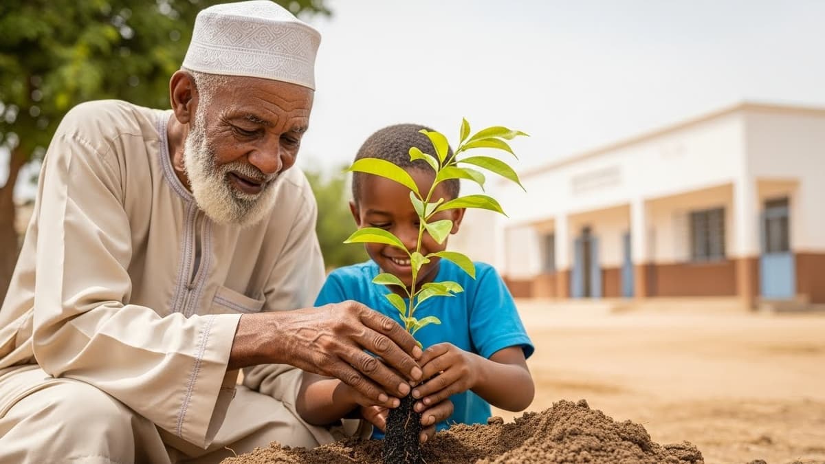 Enfants dans un Daara